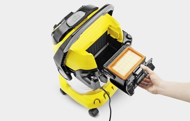 Kärcher multi-purpose vacs with innovative and patented filter removal technology